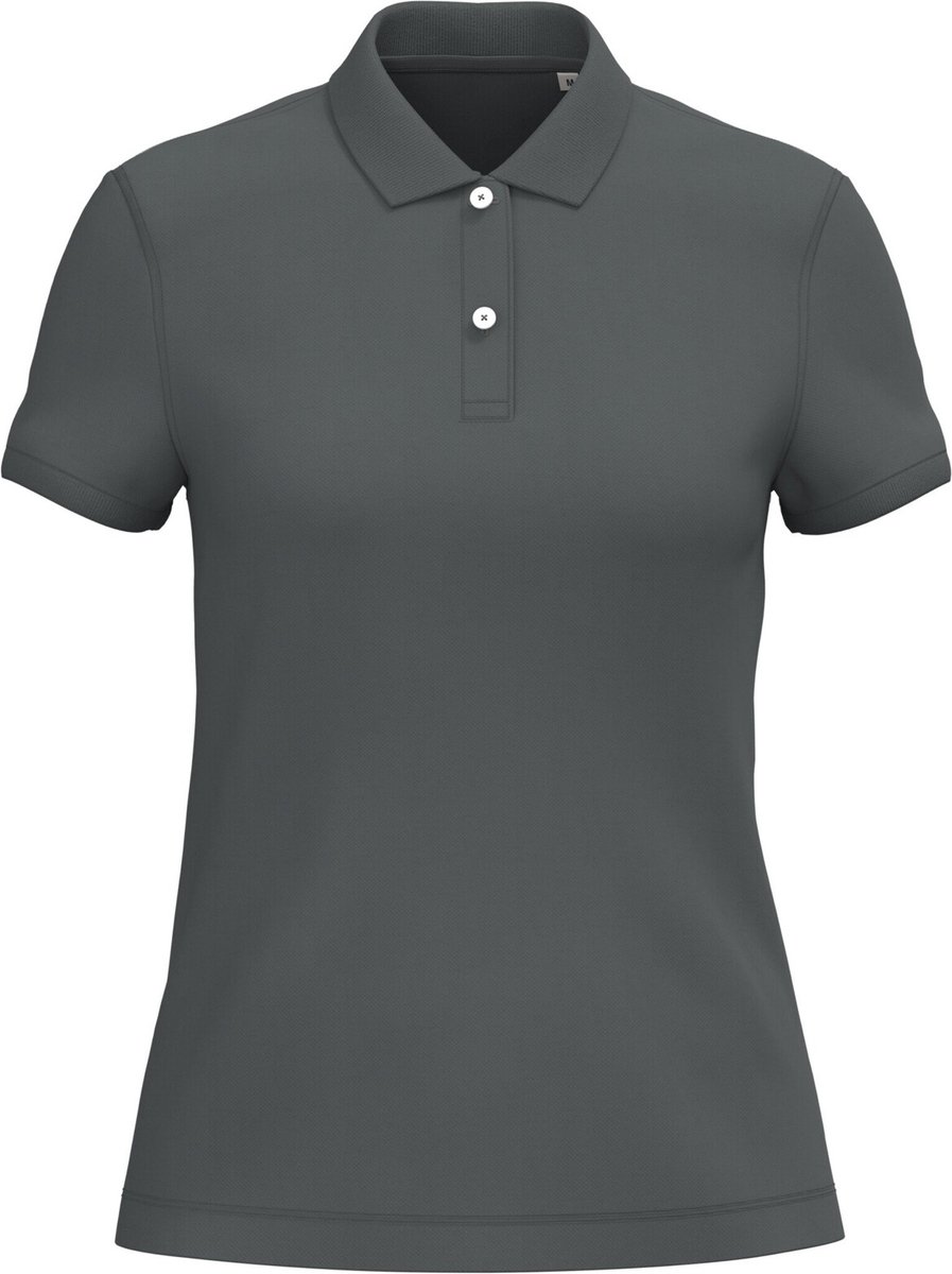 Native Spirit Ecologische damespolo in piquétricot NS208 - Iron Grey - XL