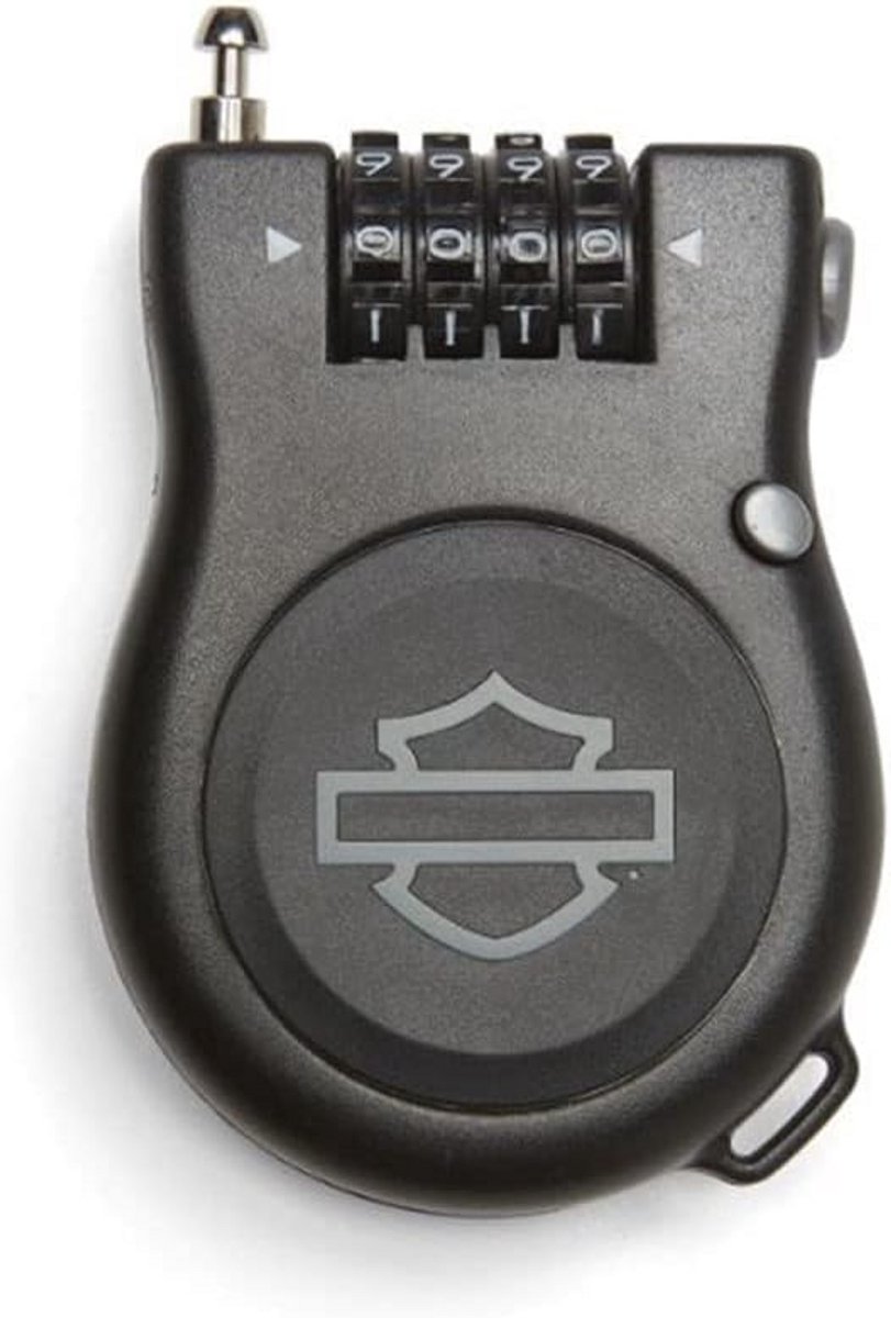 Intrekbaar Motorslot 90 cm - Kabelslot met 4-cijferig Cijferslot voor Helm en Diefstalbeveiliging