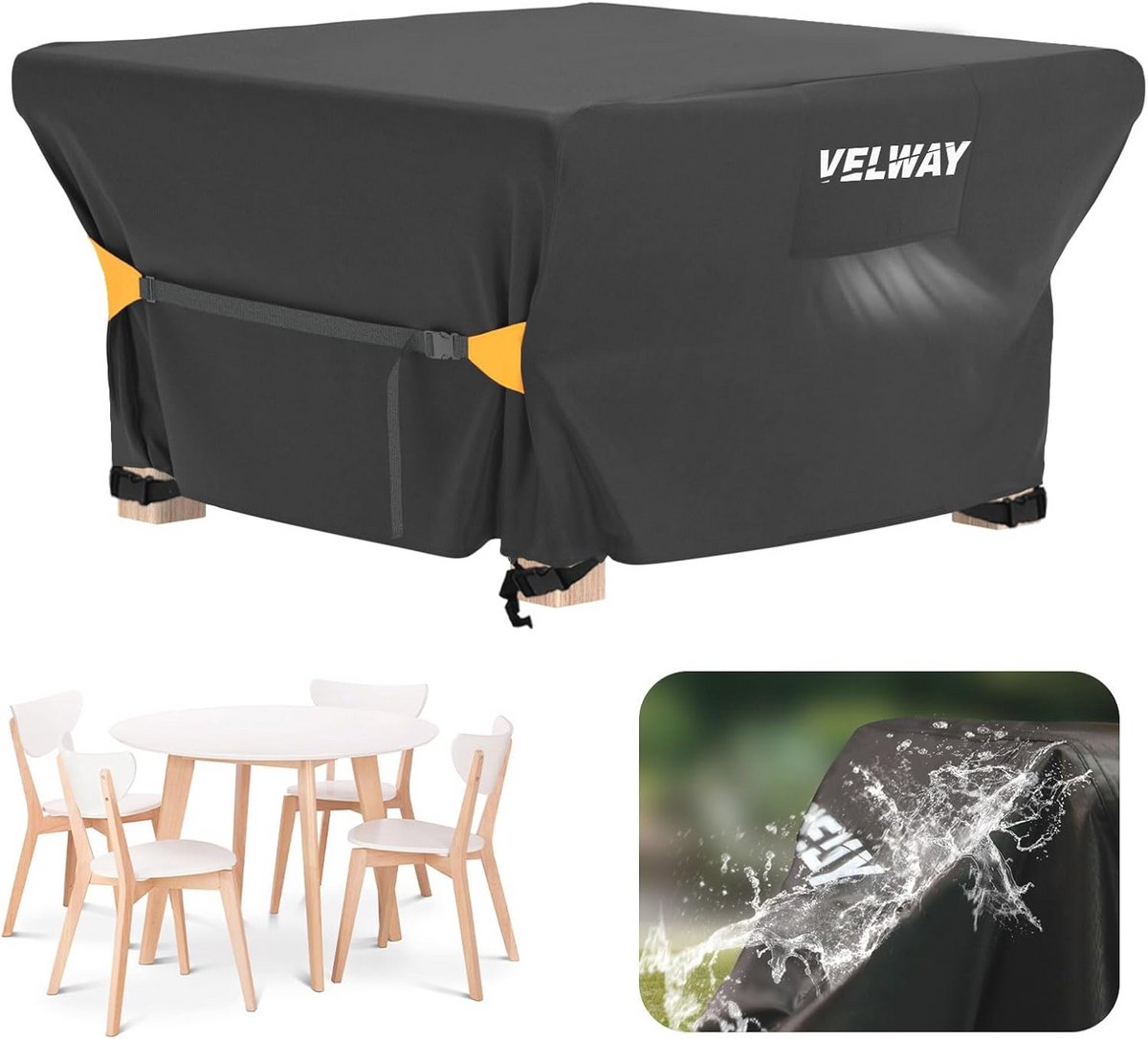 Large Waterproof Outdoor Garden Furniture Cover 270x180x71cm - Windproof and UV Resistant for Patio Sets