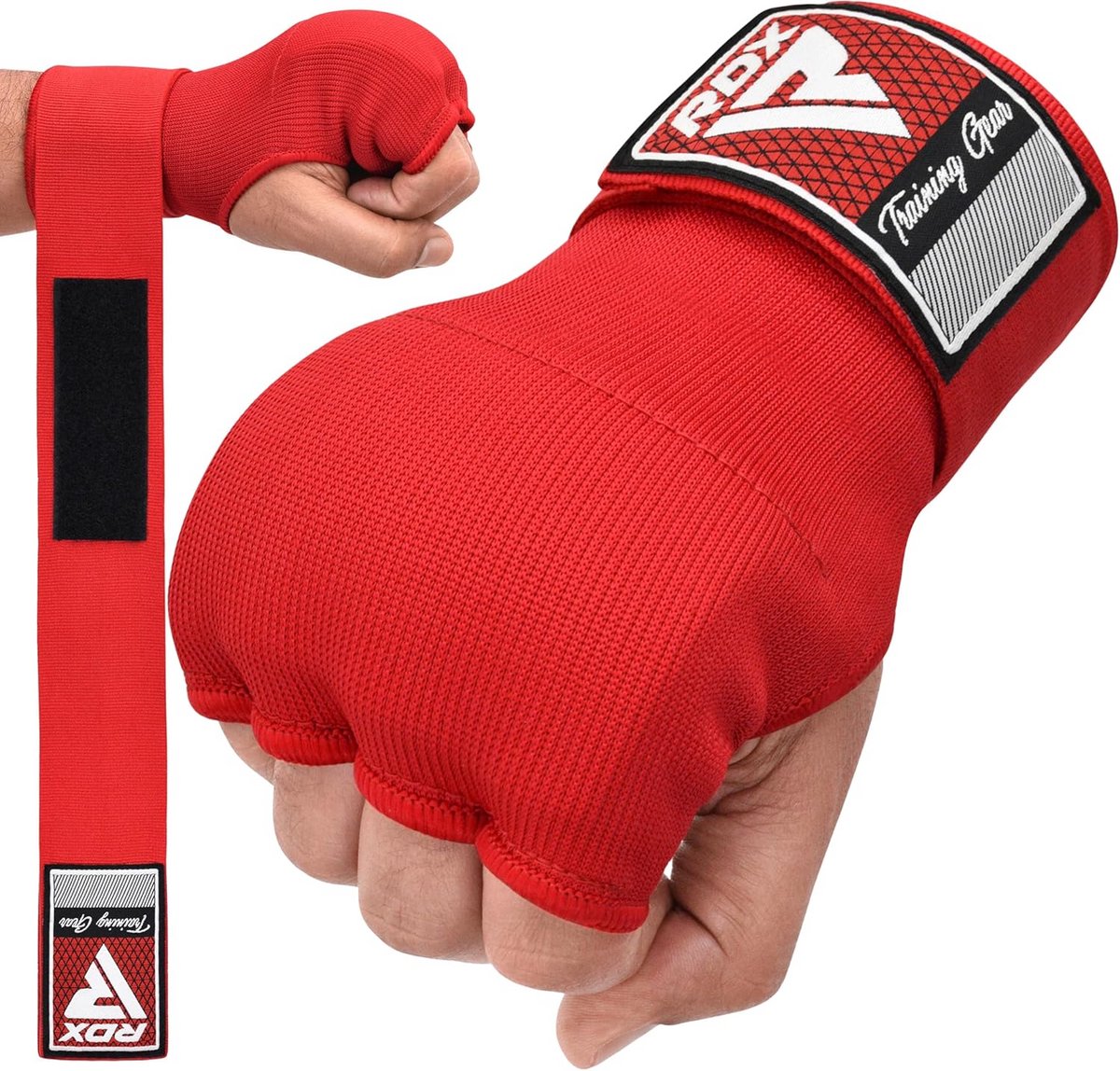 Korte Bokshandschoenen met Gel Polsbescherming 75 cm - Handwikkel voor MMA en Muay Thai