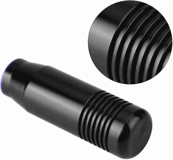Aluminium Versnellingsknop voor Auto - Handmatige Shifter Knop 8,5 cm - Zwart — afbeelding 5