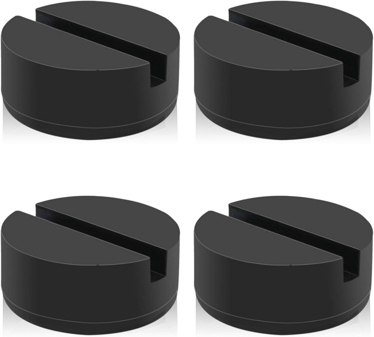 Universele Vloer Jack Pad Adapter - 4 Ton Rubber Sleufframe Bescherming (4 Pack)
