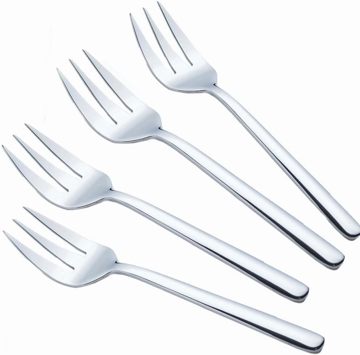 4-pack roestvrijstalen serveervorken voor catering en feesten – 9 inch