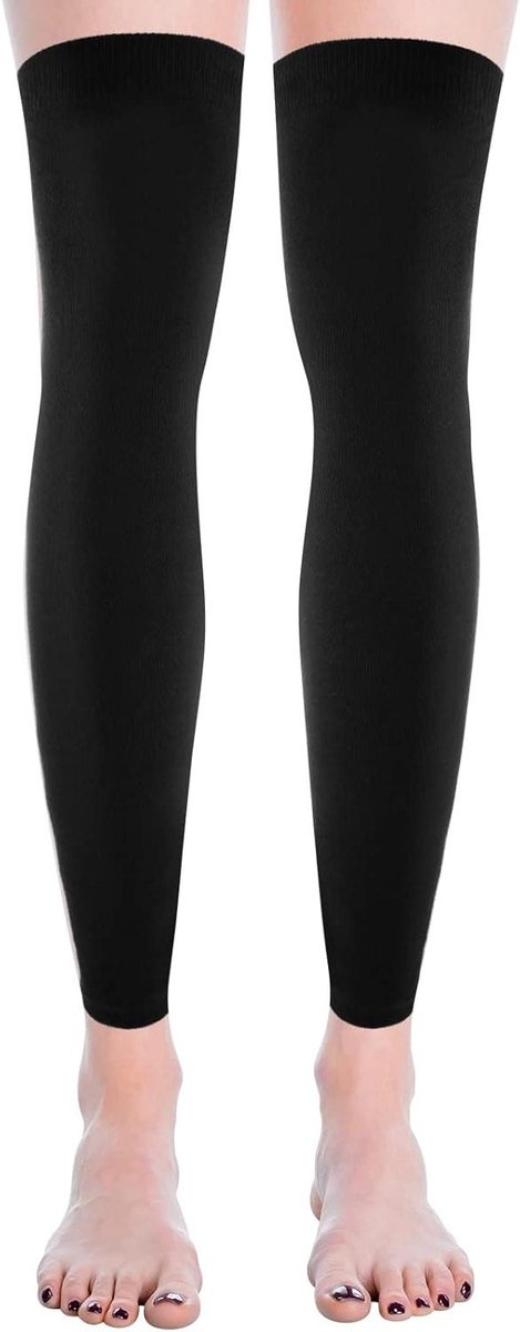 Allecta - Lange thermische beenwarmer voor vrouwen - Winter kniewarmers - Voetloze knie hoge sokken - Warme leggings - Mouw voor meisjes