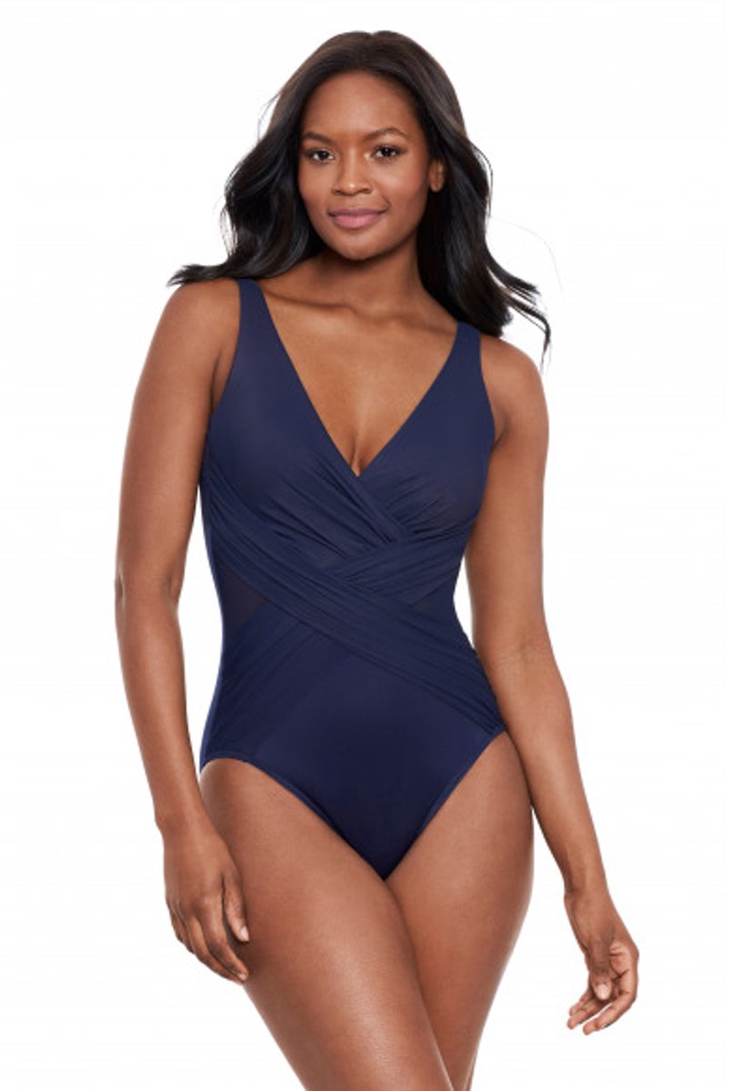 Miraclesuit Illusionists Crossover Badpak Midnight Blauw 40