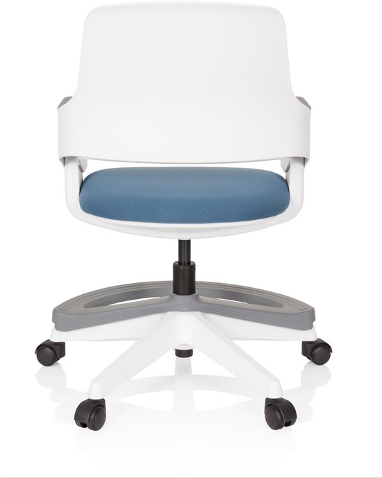 hjh OFFICE KID Flex - Chaise de bureau enfant - Bleu gris - Tissu
