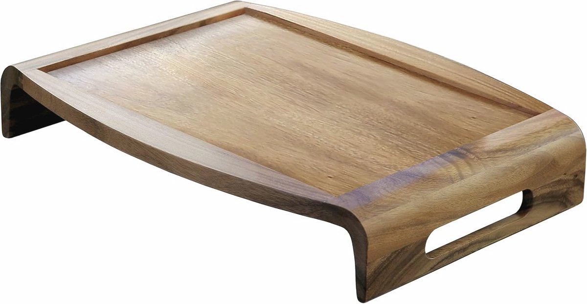 Omkeerbare dienblad van acaciahout - 52,7 x 39,4 cm - Multifunctioneel en duurzaam
