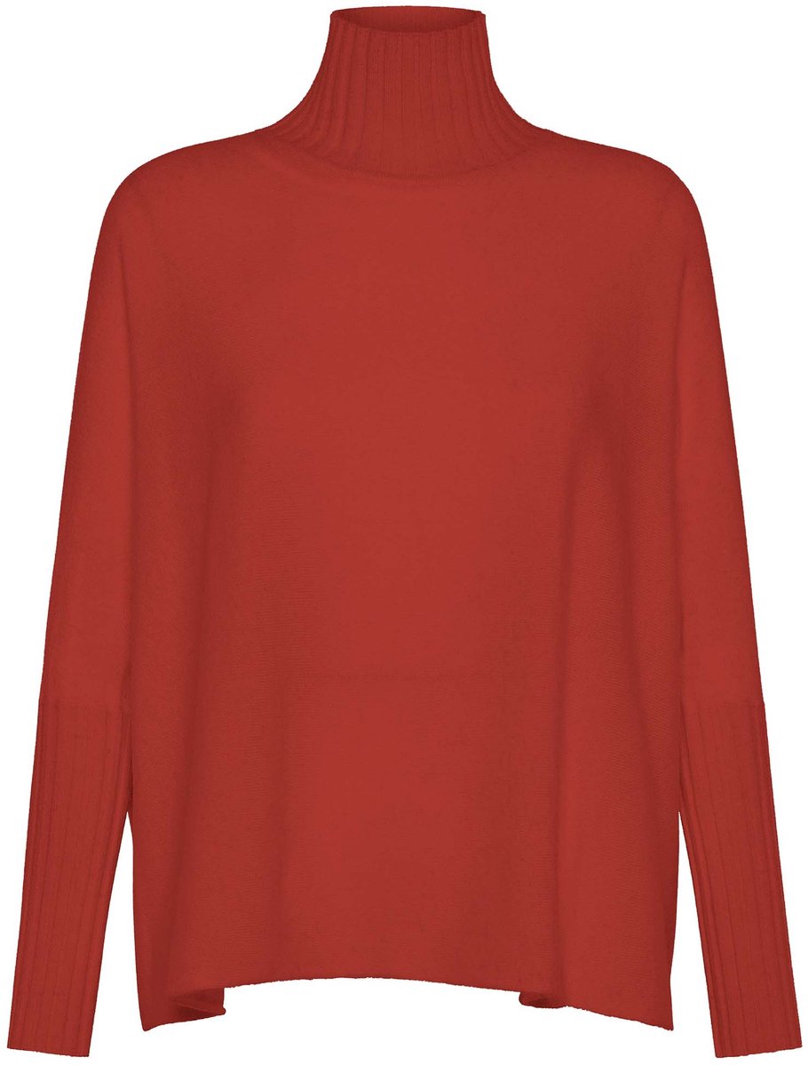 Trui Deha High Neck Sweater Van Wollen Mix - Fashion Wear - Vrouwen