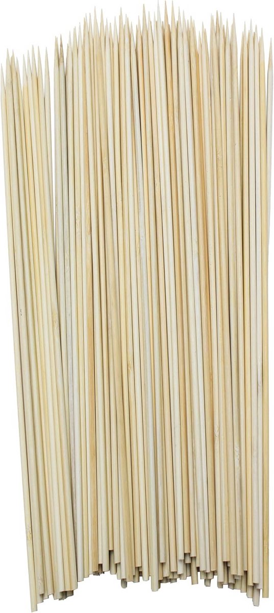 Houten kampvuurspiesen - 100 stuks van 90 cm voor BBQ en kampvuur