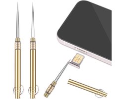 Allecta - SIM-Kaart Uitwerppin Verwijdertool, Roestvrij Staal, Smartphone en Tablet Accessoire