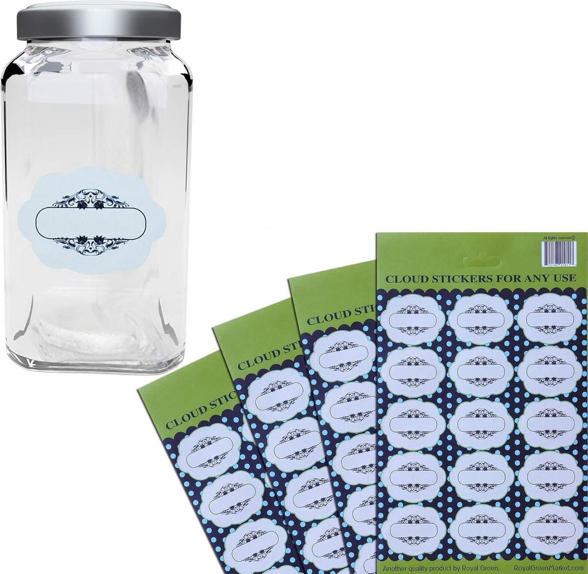 Decoratieve Etiketten voor Keukenorganisatie - Kruidenpotten en Voorraadkast Stickers