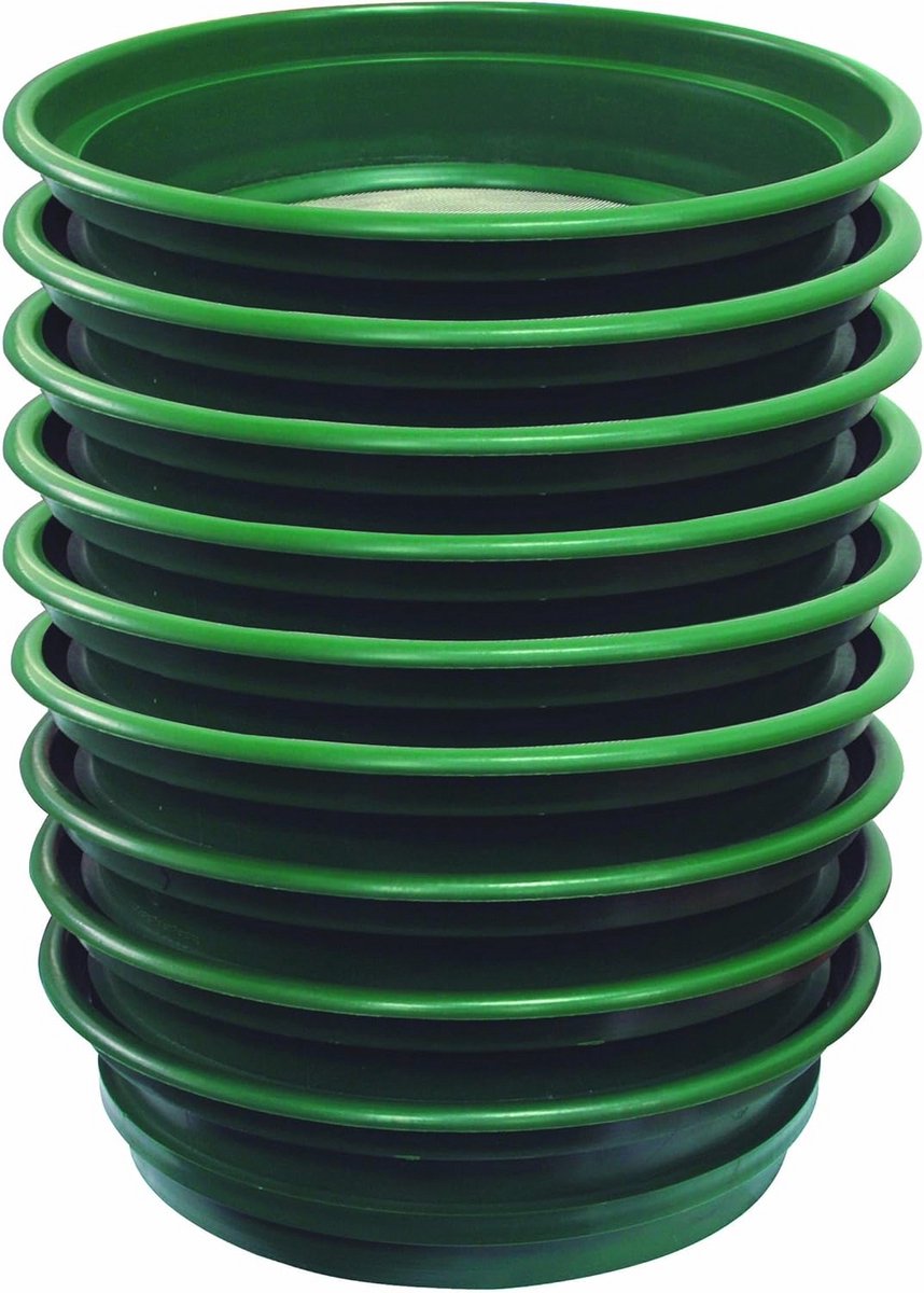9-delige set gepatenteerde stapelbare zeefpannen 13-1/4 inch