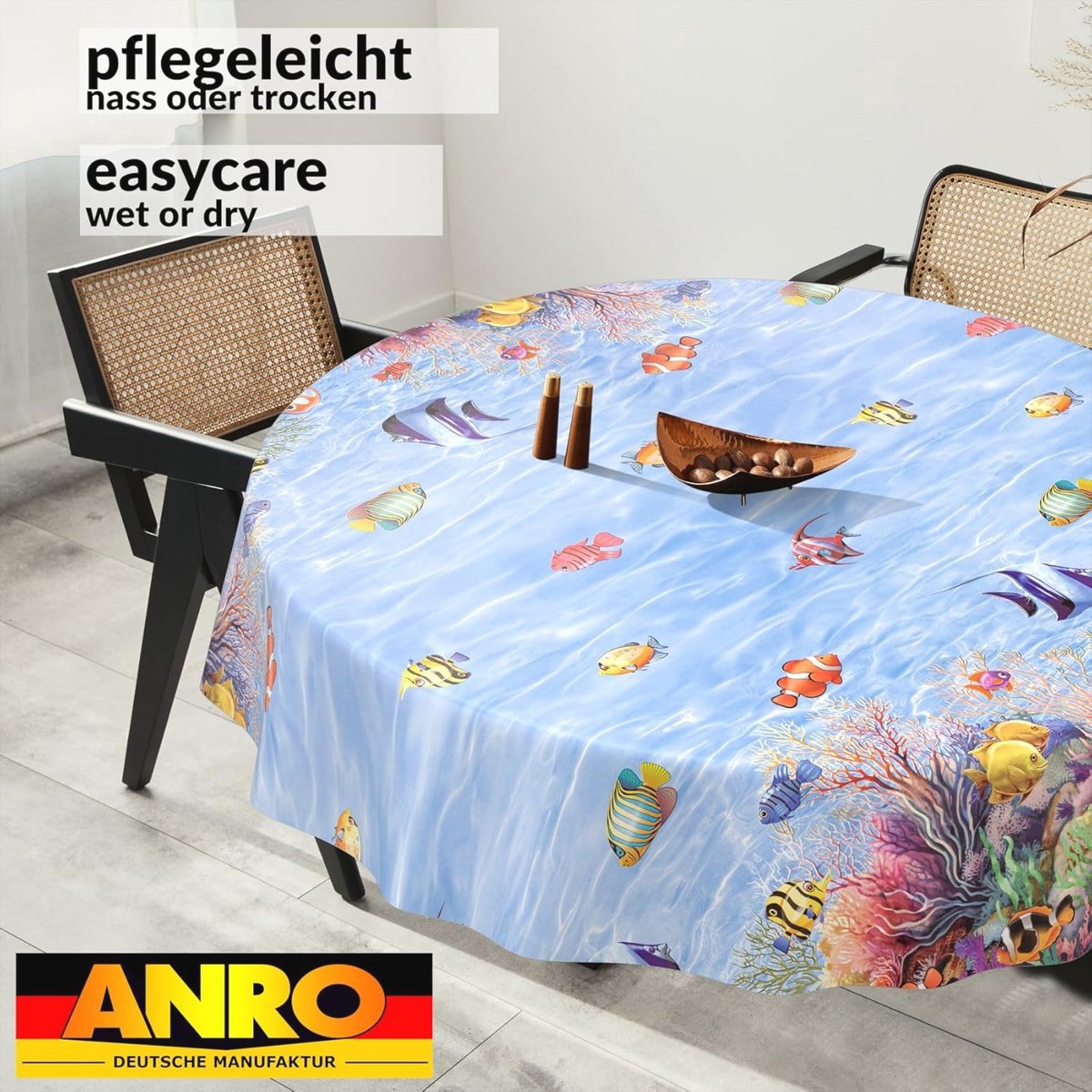 Afwasbaar Tafelkleed voor Binnen en Buiten - Rond 120 cm, Onderhoudsarm en Waterdicht