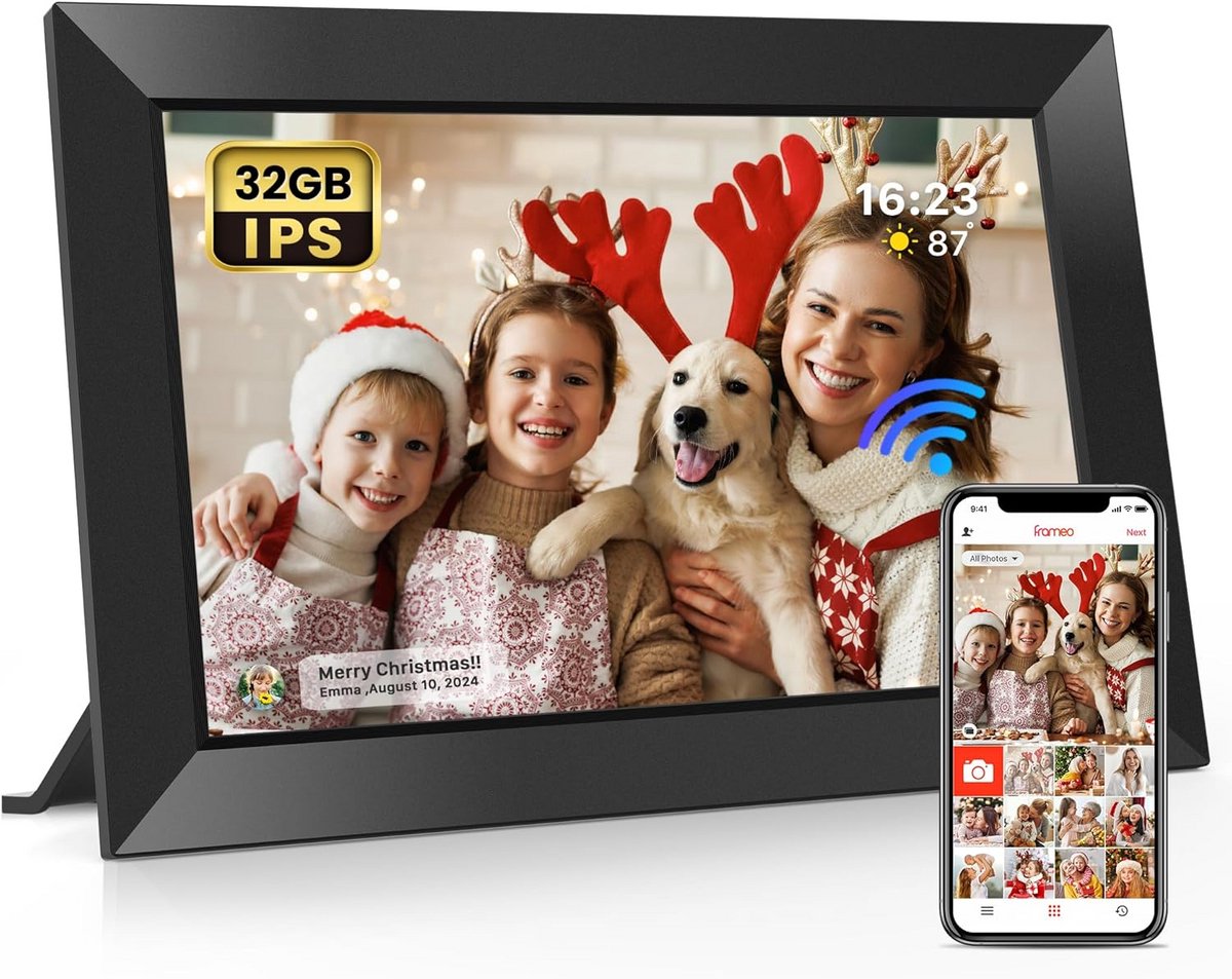 Digitale fotolijst 10.1 inch met wifi en HD touchscreen