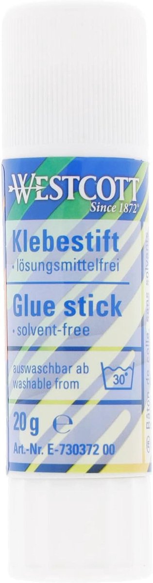 Kleefstift 20 g - Sterke en duurzame knutsellijm met transparante plakstrip