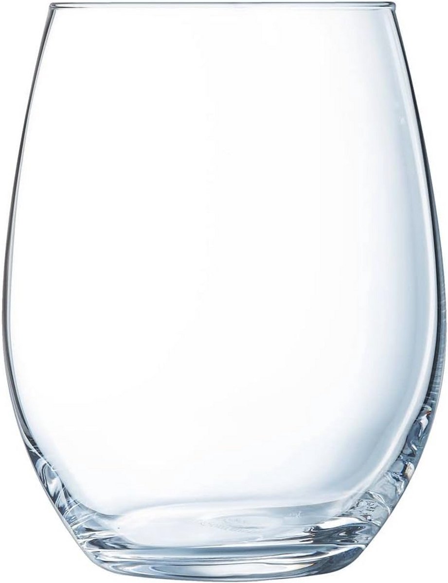 Transparante drinkglazen set van 6 - 440 ml, ideaal voor water en sap
