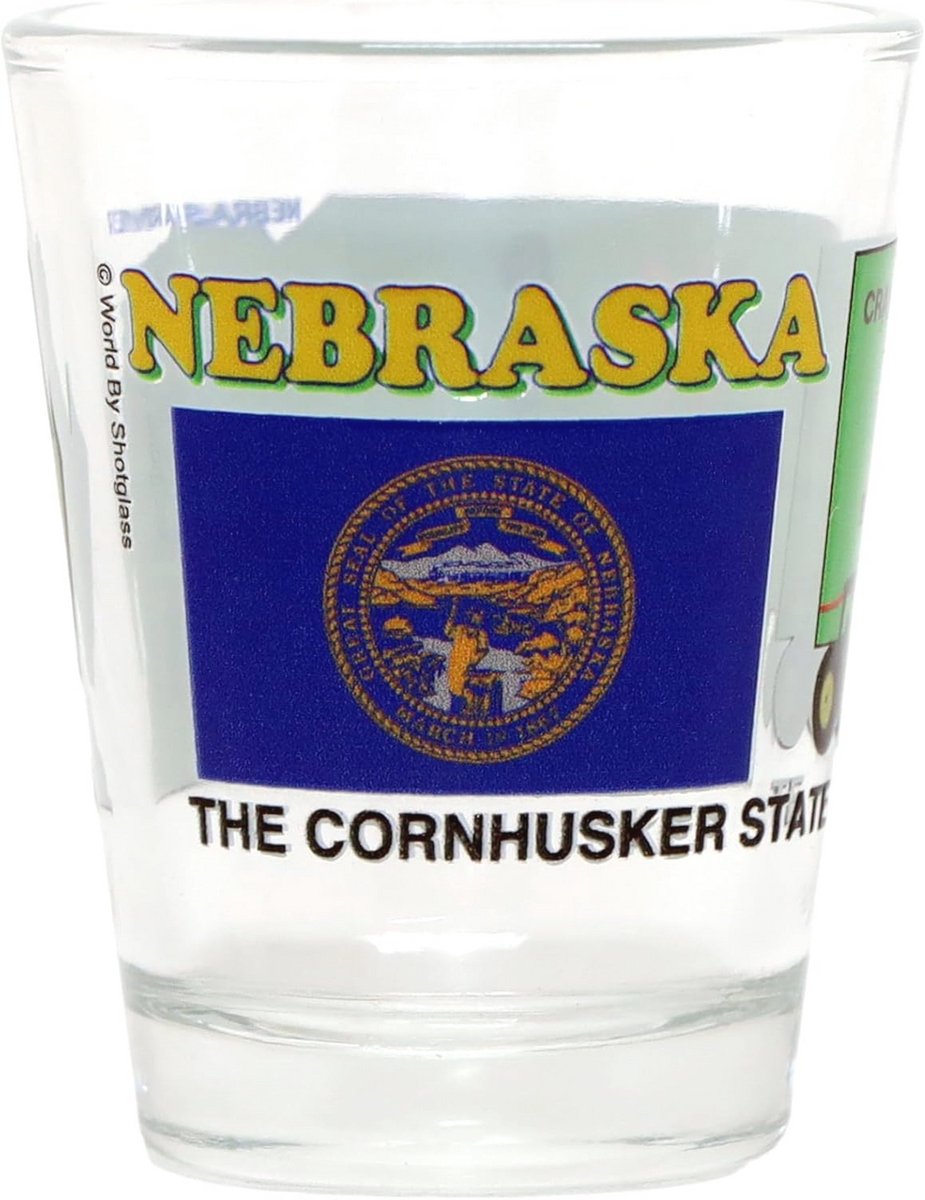 Shotglas Souvenir uit Nebraska - All-American Collectie
