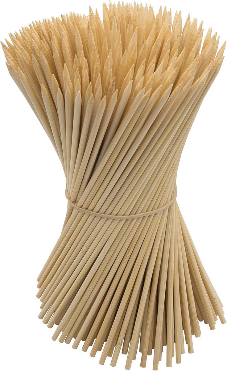 200 Bamboe Spiesen 24 cm voor Barbecue en Fruit