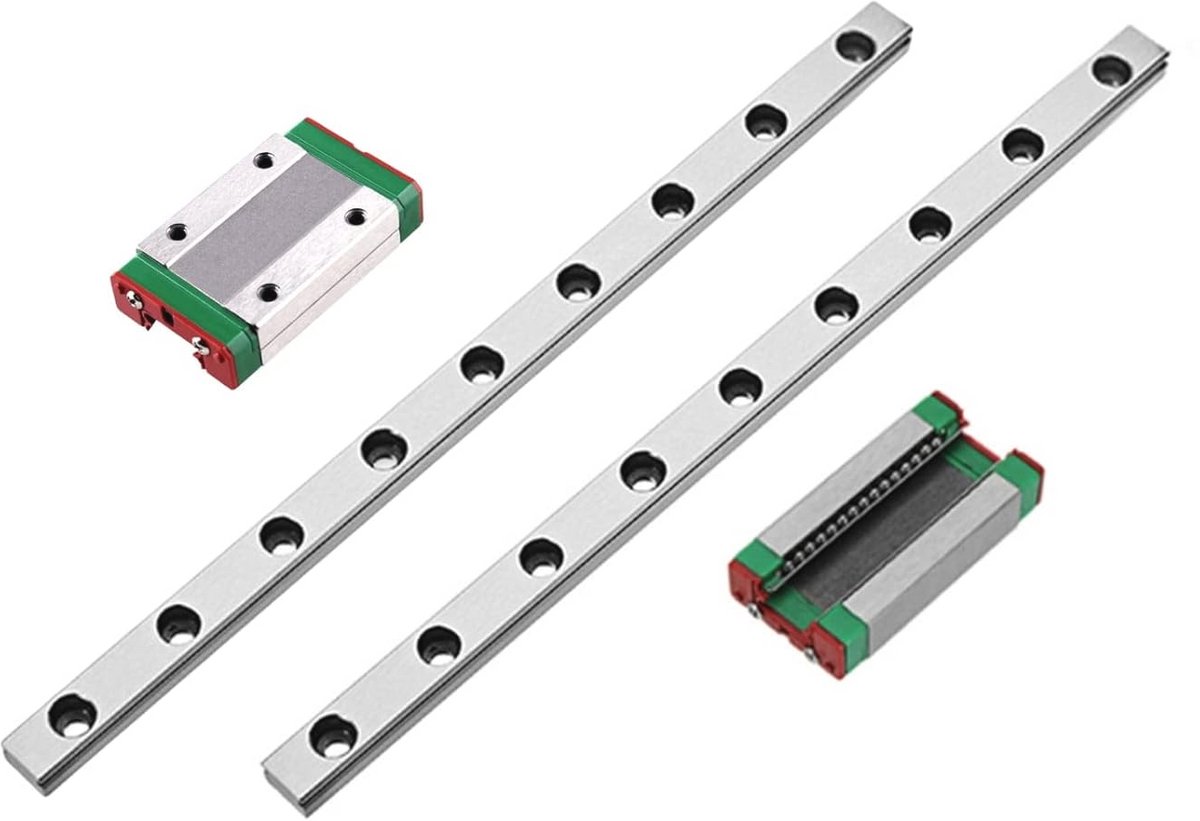 Mini Lineaire Geleidingset 350 mm met MGN12H Lagerblokken voor 3D-printers en CNC-machines