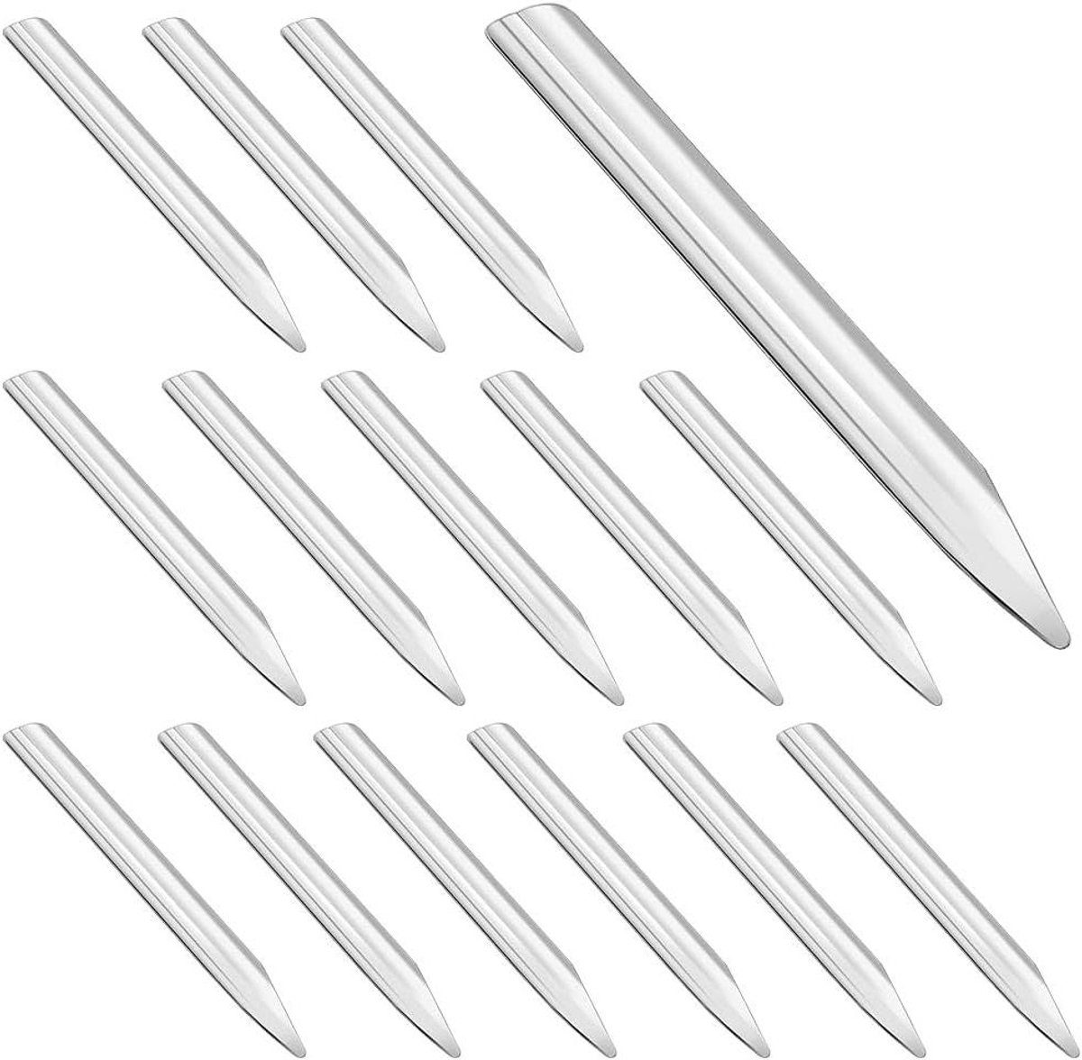 Allecta - RVS Lab Spatel - Metalen Bead Scoop - Micro Spatel - Poeder en Pasta's - 15 Stuks