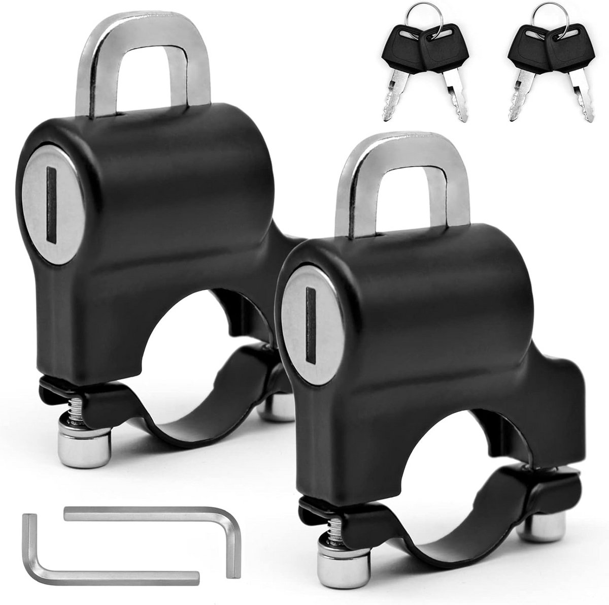 2x Universeel Anti-Diefstal Helmslot voor Scooter, Fiets en Motorfiets