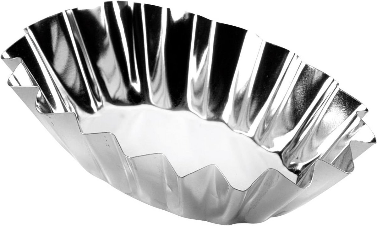 Ovale Taartjesvormen van Metaal - Set van 6 Stuks