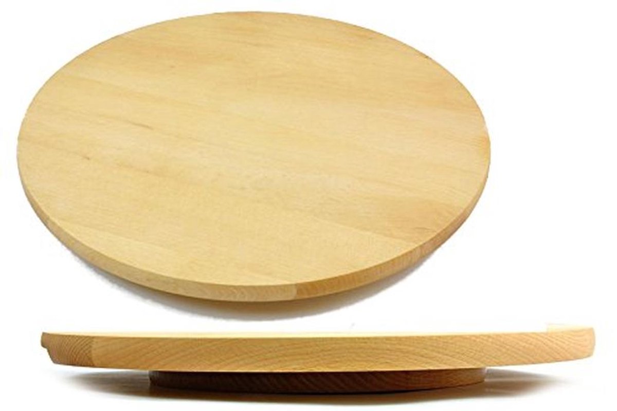 Ronde Houten Draaiplank 60 cm voor Serveerpizza en Taart