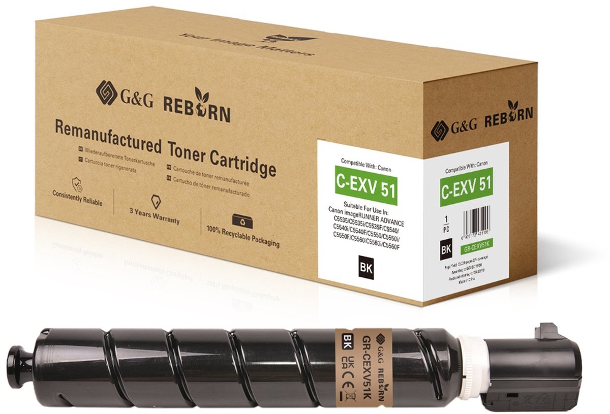 G&G 22048 tonercartridge Compatibel Zwart