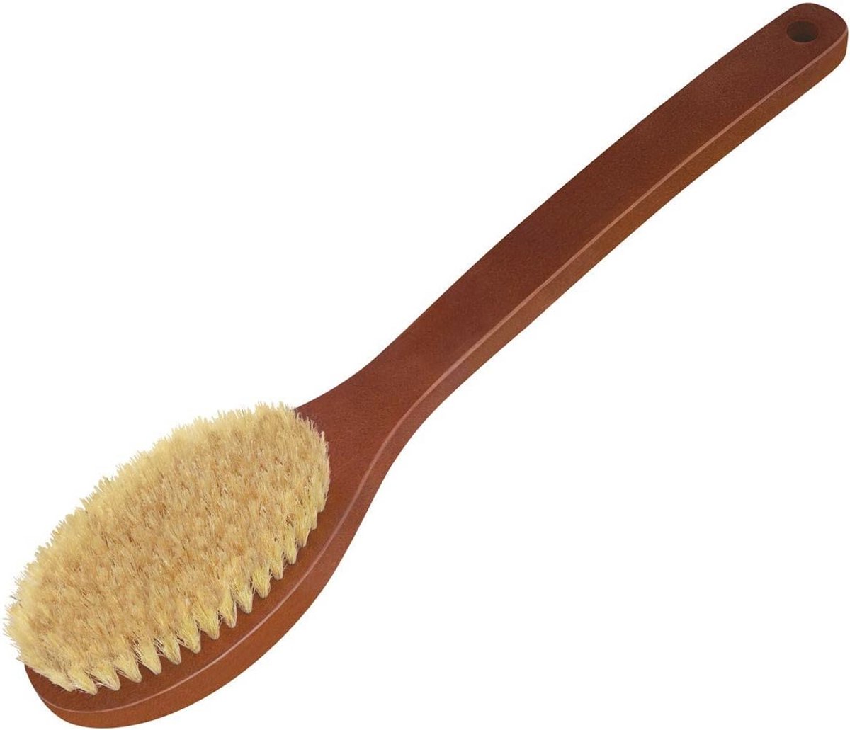 Badborstel met Lange Steel en Gebogen Vorm voor Douche en Badkuip