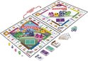 Monopoly Junior bordspel met twee speelborden, pionnen, geld en kaarten.