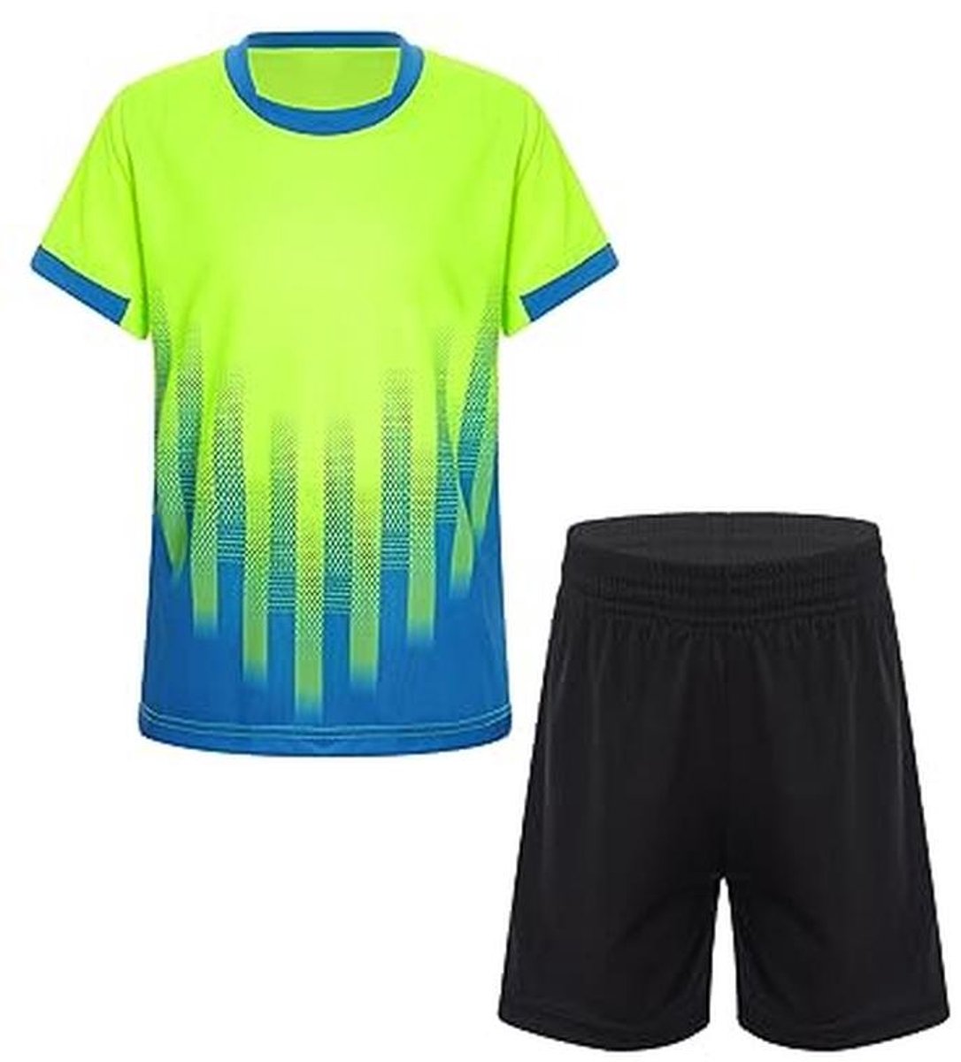 Kindersportset Korte Mouwen T-shirt en Shorts voor Voetbal, Basketbal, Hardlopen en Tennis