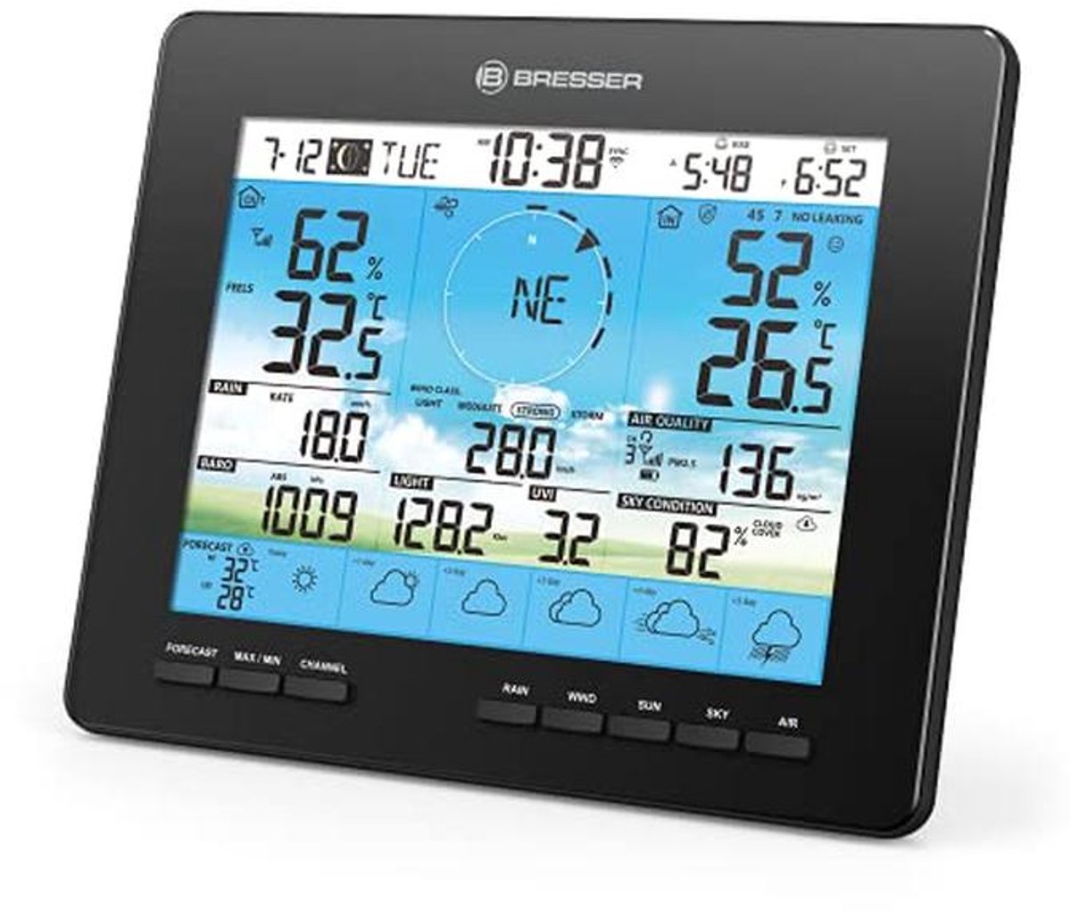 Extra Basisstation voor 6-dagen Weercentrum met Kleurendisplay en Binnenklimaatindicator