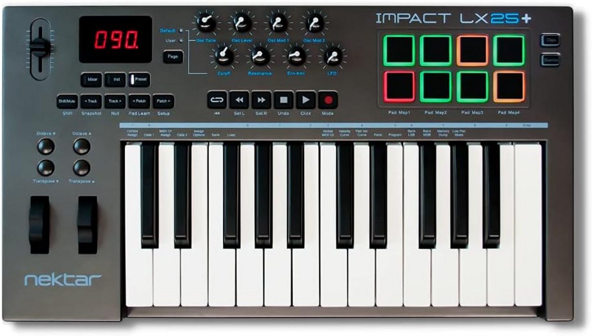 Compacte MIDI Controller 25 Toetsen met Performance Controle