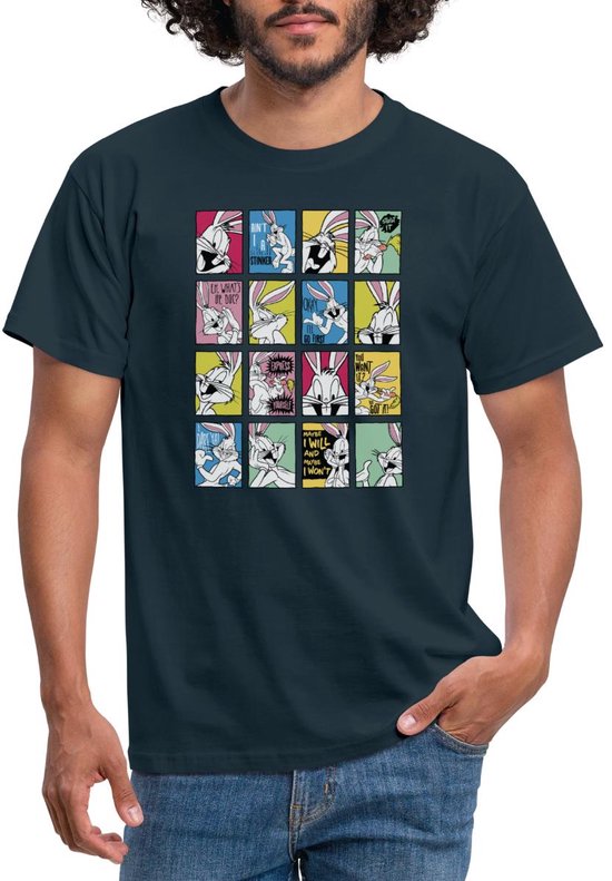 T-Shirt Homme Looney Tunes Bugs Bunny Tiles