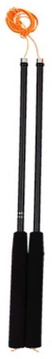 Carbon Diabolo Handstokken 350 mm - Zwart