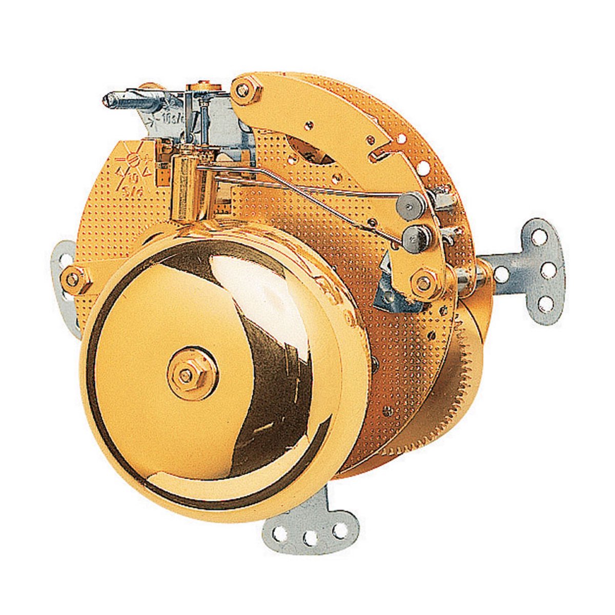 Tafel uurwerk Hermle 130-070, 8-daags, zwevende balans , dubbele bel slag