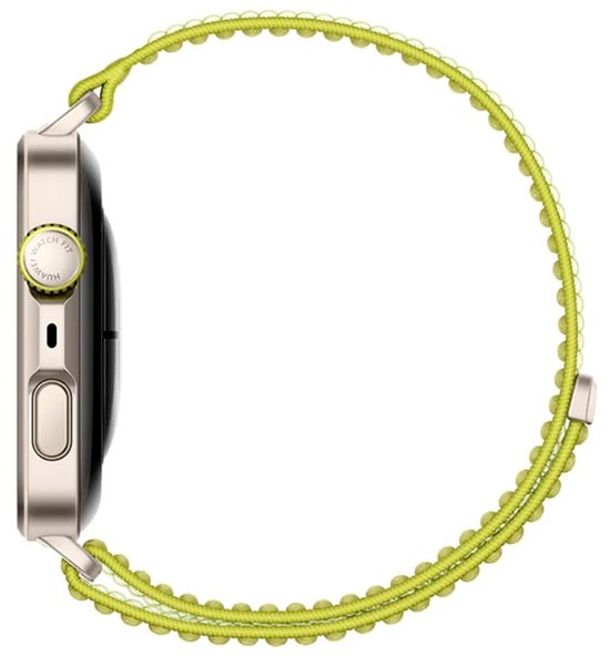 HUAWEI WATCH FIT 4 Pro - Groen geweven horlogeband | Ultra slank design | ECG Functie | Geavanceerde sportmodi | Tot 10 dagen batterijduur | Compatible met iOS & Android