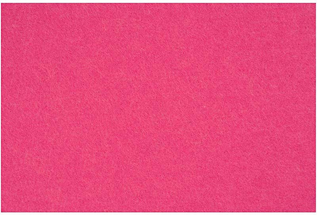 Hobbyvilt, vel 42x60 cm, dikte 3 mm, roze, 1 vel | Hobby vilt