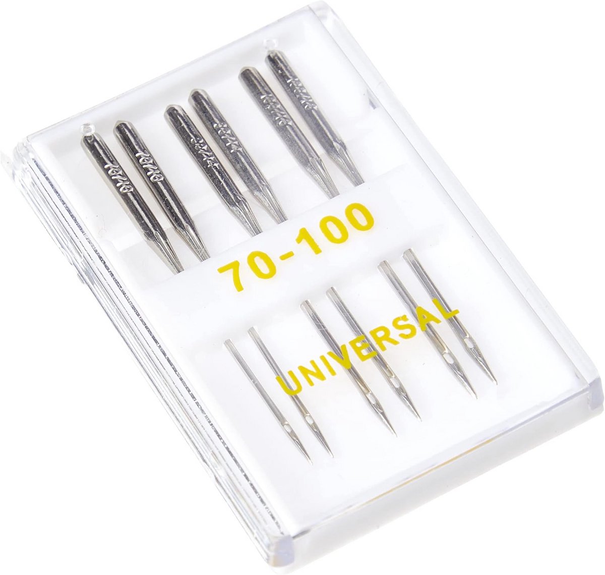 Naaldset voor naaimachines - 6-delig met 3 maten en opbergkoffer - Perfect voor lichte en zware stoffen