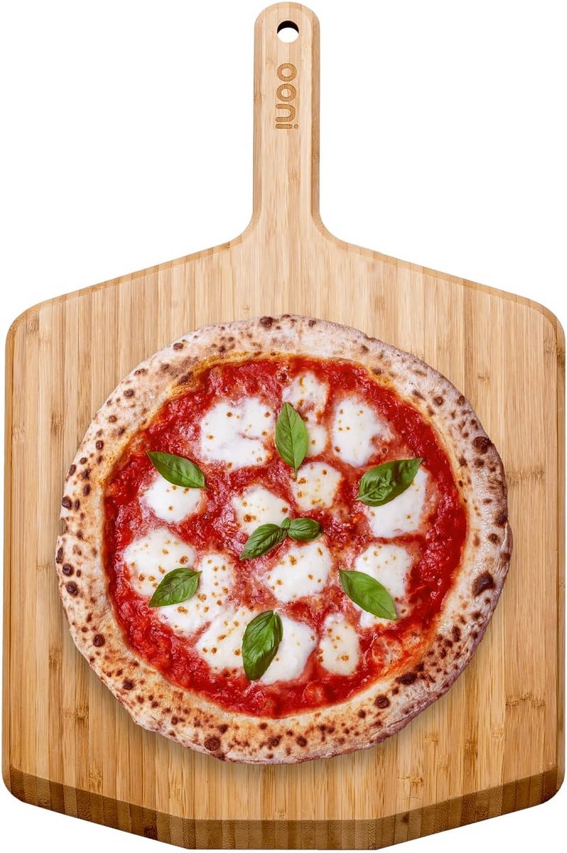 Lichte Bamboe Pizza Schep - 14 Inch Pizza Peel voor Buitengebruik