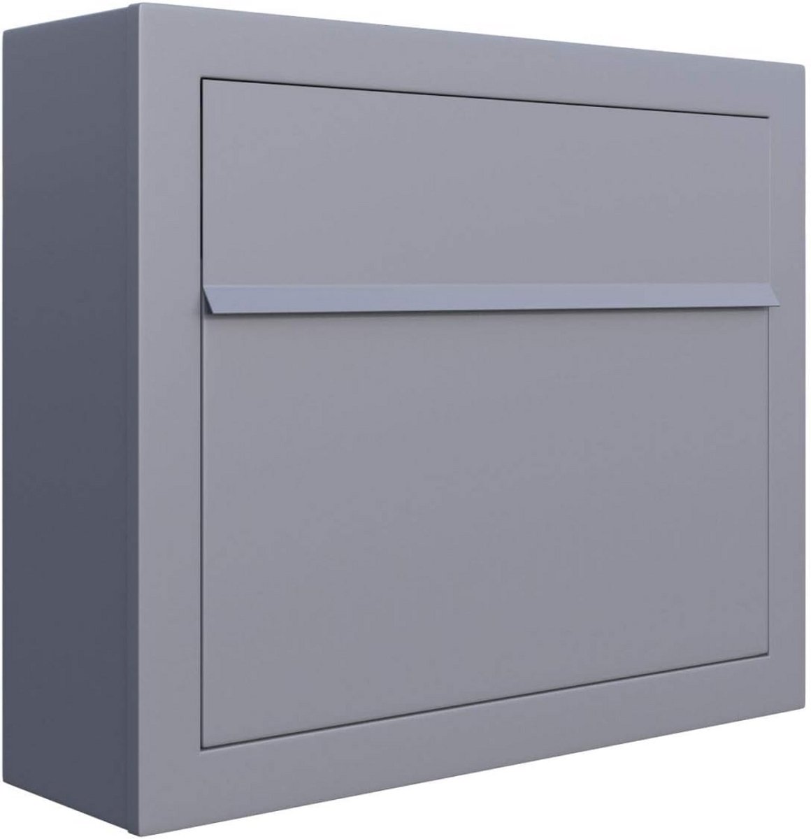Design wandbrievenbus in grijs metallic - Moderne brievenbus voor elk interieur