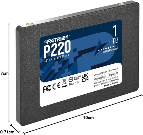 Interne Solid State-Schijf SATA 3 2.5" 1TB — afbeelding 2