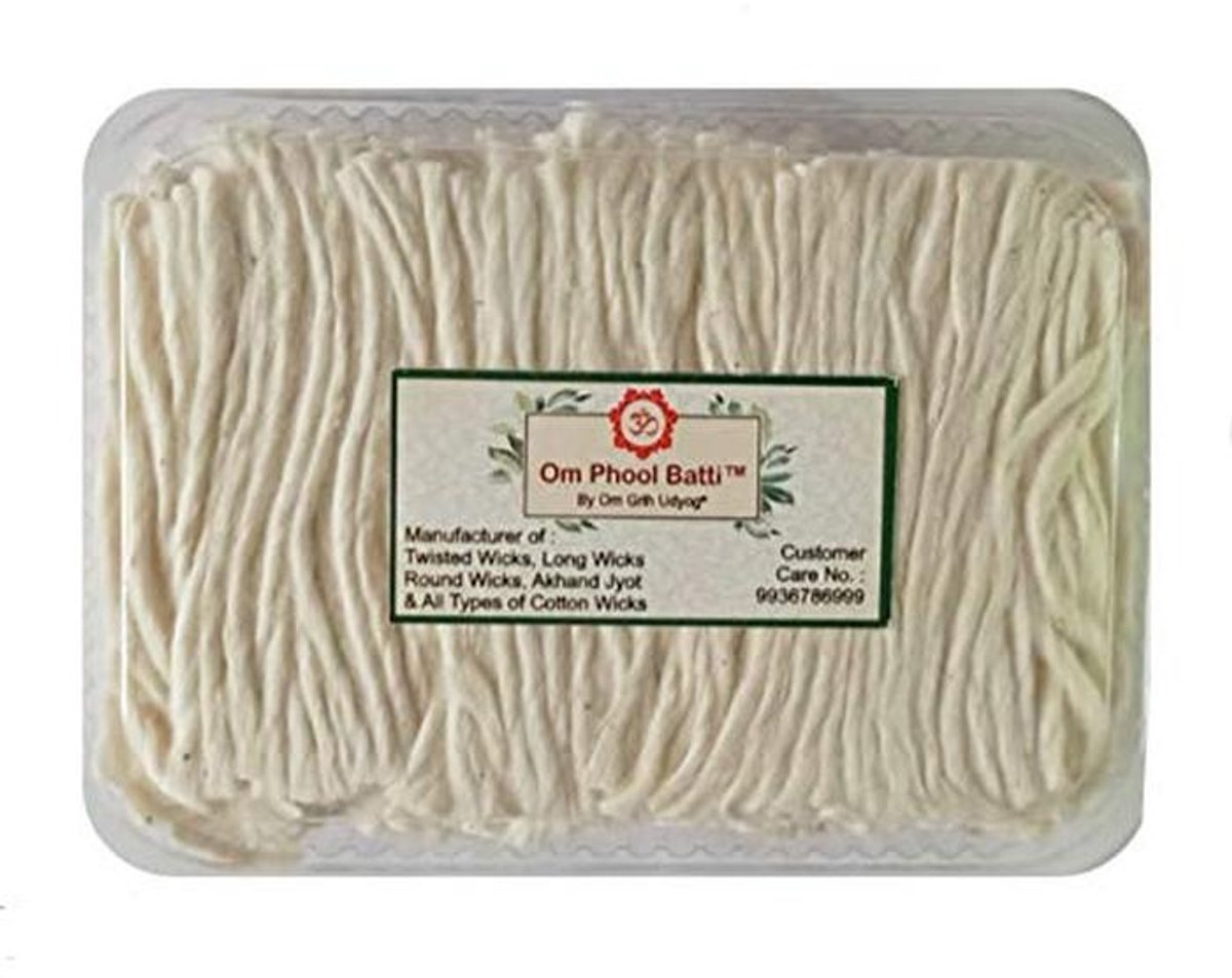 Lange katoenen wicks voor diya's - 1000 stuks, perfect voor puja en verlichting