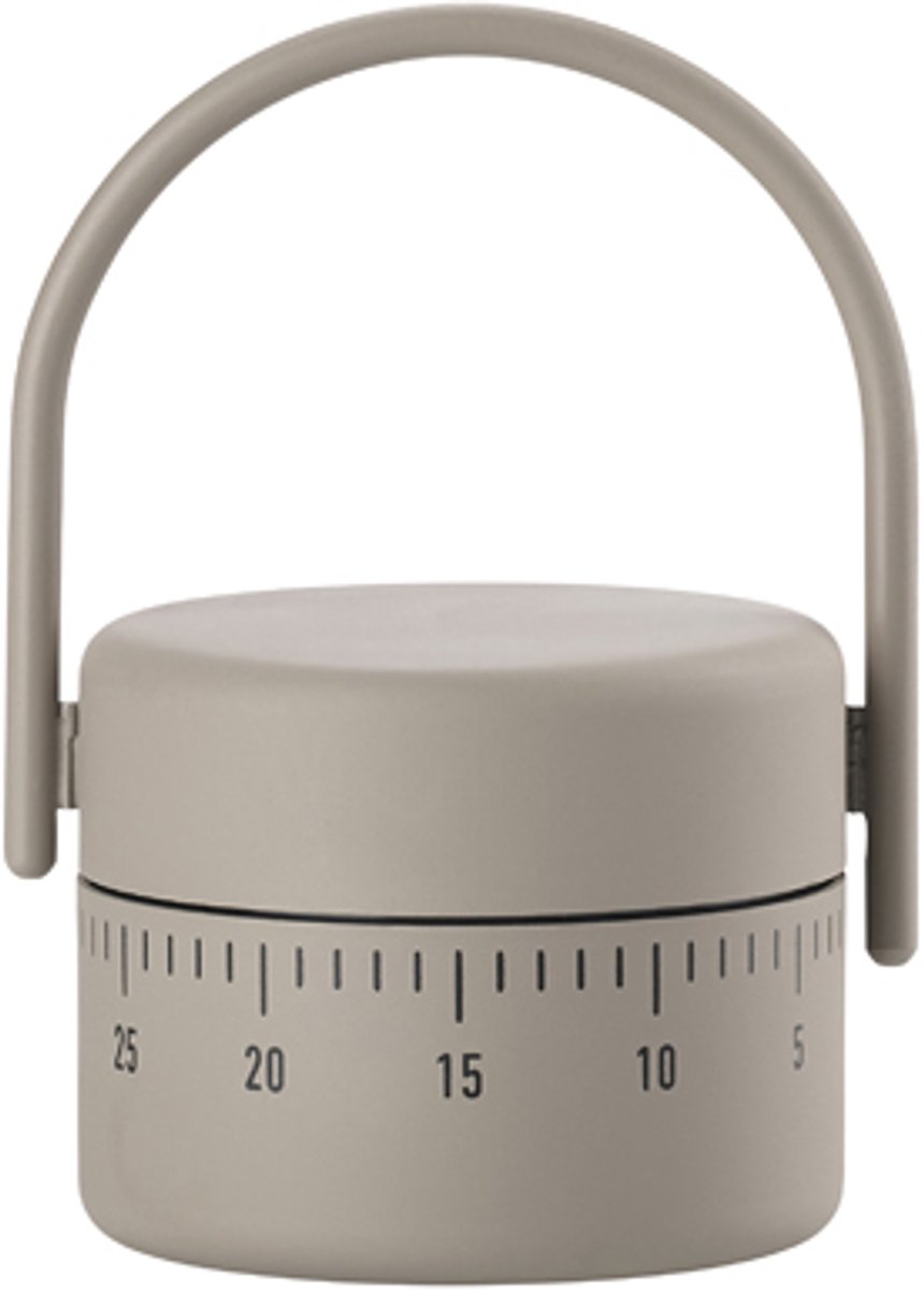 Zone Denmark Singles Keukentimer Dia 5,4 x 8,9 cm Taupe