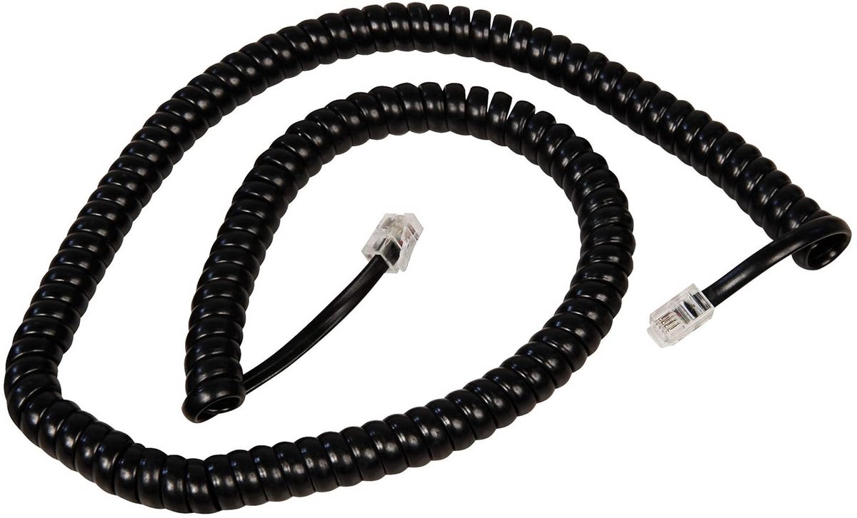 Spiraalkabel Telefoon RJ10 4P4C - 4 Meter Lang