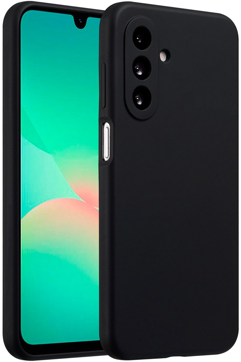 Accezz Hoesje - Geschikt voor Samsung Galaxy A26 - Liquid Silicone Backcover - Zwart