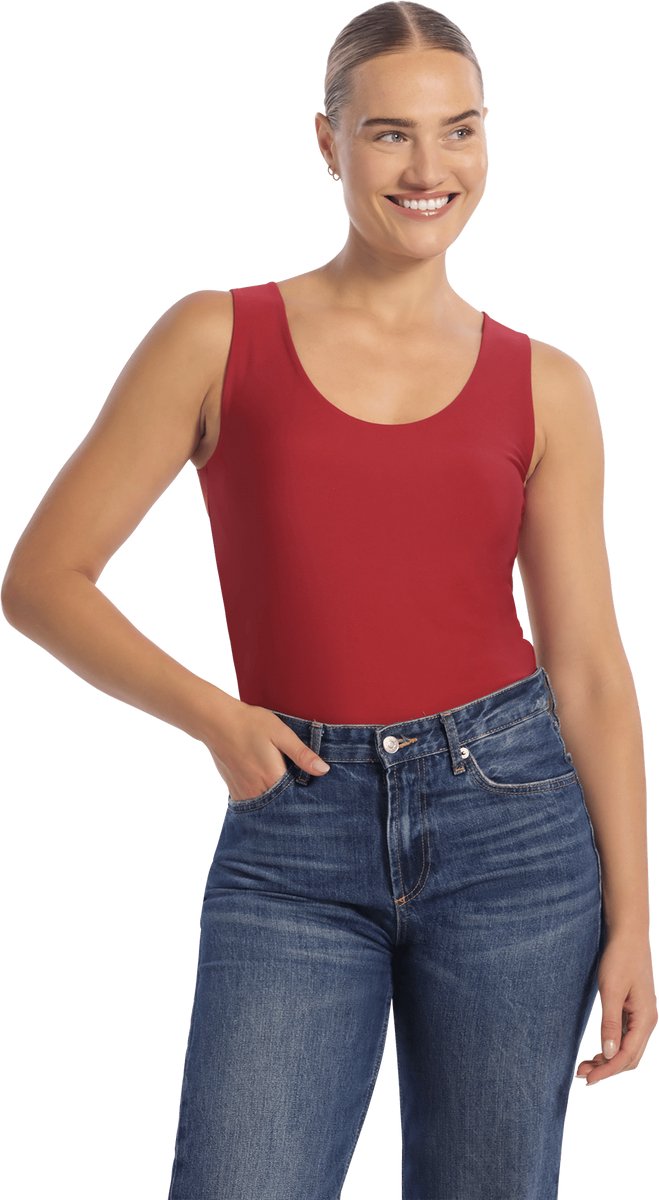 Ten Cate Secrets singlet double layer velvet red voor Dames | Maat S