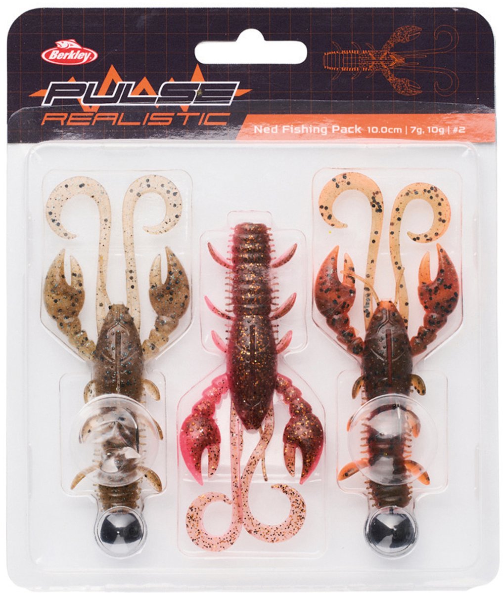 Berkley Ned Fishing Loodvrij Softbait Pack 7/10g - Shad