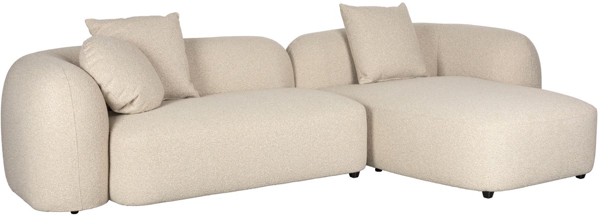 Housecraft Living Perry 3-Zitsbank Chaise Longue Rechts Beige