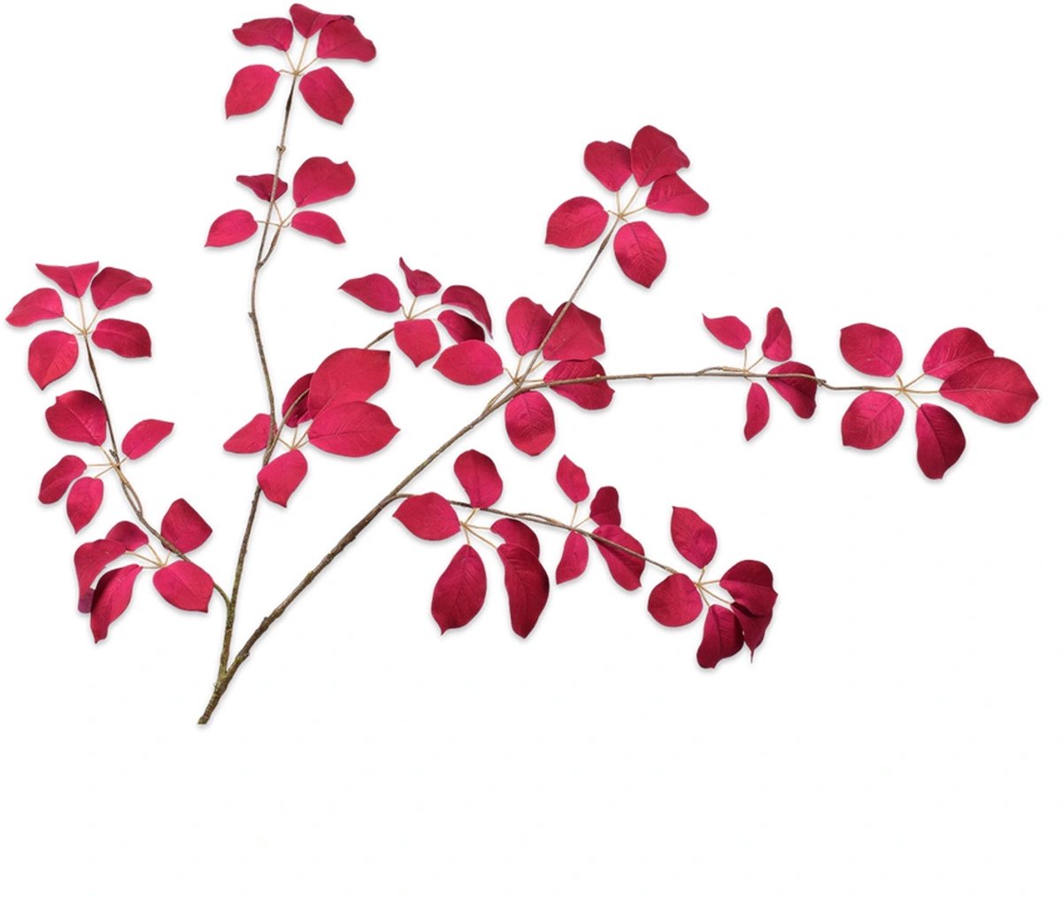 Buitengewoon Boet Kunsttak Blad Fluweel Beauty - 134 cm Roze